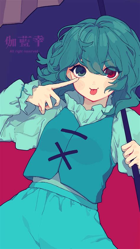 peso (cheese company), tatara kogasa, touhou, highres, 1girl.